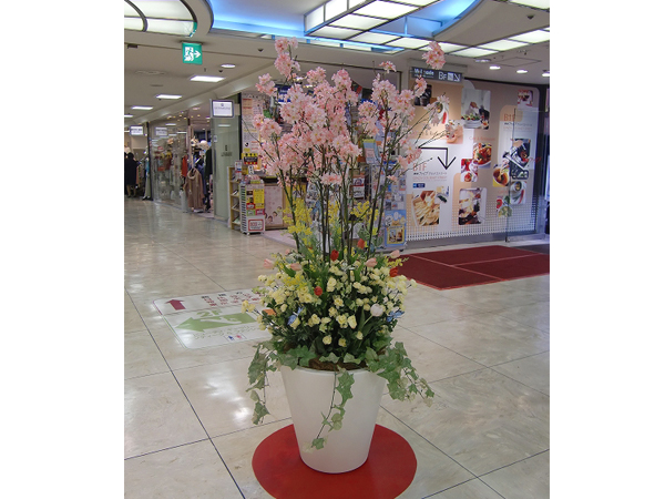 GINZA5 造花装飾 春