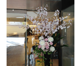 ビジネスホテル 京都 風除室 造花