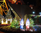 東京タワー Xmas 花壇 イルミネーション クリスマス 装飾