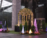 新宿マインズタワー 冬装飾 星の光 ガーデン