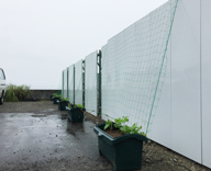 17 千葉県 鴨川市 建設現場 工事柵 緑のカーテン