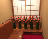 17 日本橋 古美術店 展示会 生花装飾
