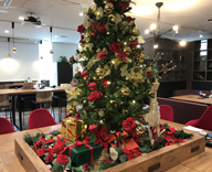 恵比寿 オフィス クリスマス 装飾
