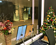 21 中央FM スタジオ クリスマスツリー 設置 SEASONS