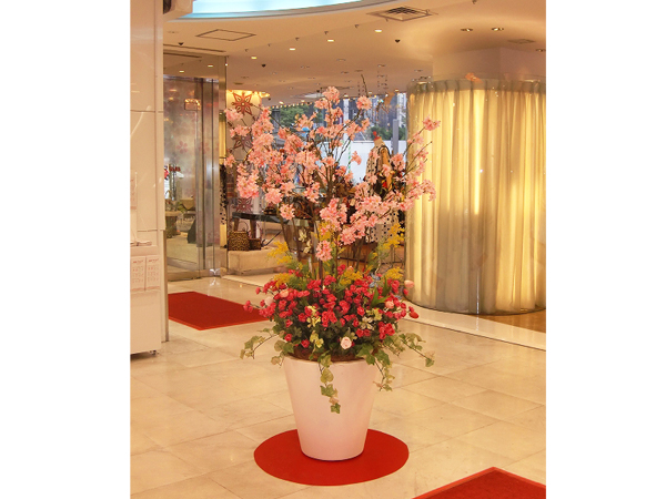 GINZA5 造花装飾 春