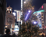 銀座ヒカリミチ 2015年 銀座中央通り クリスマス 装飾 イチイ ウッドチップ