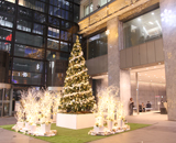 16 新宿マインズタワー クリスマス装飾 ホワイトクリスマス