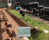 17 新橋駅前 SL広場 草花 植え替え