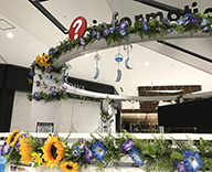 18 茨城県 つくば 商業施設 夏 造花装飾