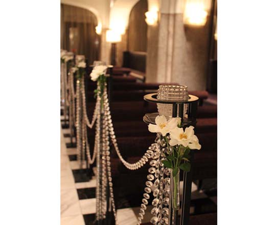 18 センチュリーコート丸の内 ブライダルフェア 披露宴 会場装花 クラシカル 清楚 装飾