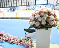 東京辰巳国際水泳場 FINA 競泳ワールドカップ2018 東京大会 ブーケ 会場装花 装飾