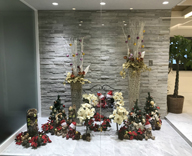 大阪市内 オフィスエントランス クリスマス装飾 納品