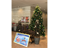 泉佐野市 関空エアポート ワシントンホテル クリスマスツリー装飾 設置