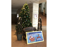 泉佐野市 関空エアポート ワシントンホテル クリスマスツリー装飾 設置