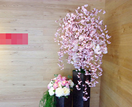 神奈川県鶴見区 企業さま 造花アレンジメント 装飾