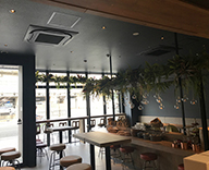 京都 レストラン THE BORING FOODS&ORDINARY COFFEE 造花グリーン装飾 納品