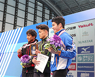 江東区 東京都辰巳水泳場 日本選手権水泳競技大会競泳競技 ビグトリーブーケ