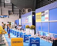 19 東京 辰巳 国際水泳場 第61回 日本選手権 25ｍ 水泳 競技大会 会場装花