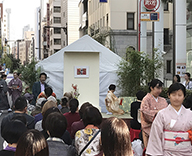 19 銀座 中央通 銀茶会 植木 レンタル