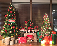 19 大阪 企業 オフィス エントランス クリスマス 装飾 SEASONS