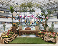 20 大阪 商業施設 ツイン２１ 春 装飾 設置