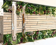 20 静岡市 メーカー マンション ギャラリー 壁面 グリーン 造花 装飾