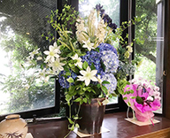 20 上板橋 キースステーション 草花プランター 観葉植物 造花アレンジメント 和風