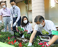 20 中央区 花咲く 街角 プロジェクト 受注 花 手配