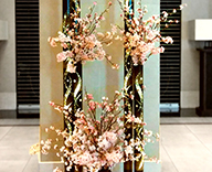 21 大阪 商業 施設 桜 造花 装飾 SEASONS