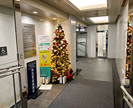 21 日本橋 八重洲 京橋 渋谷 首都圏 オフィスビル エントランス クリスマツリー SEASONS