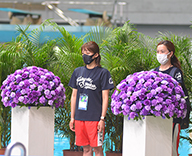 22 辰巳 国際 水泳場 日本選手権水泳競技大会 上装花 アレンジメント 観葉植物 表彰 花束 SEASONS