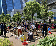 22 港区 芝浦公園 田 田植え体験 イベント