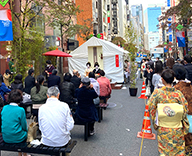 22 銀座 中央通り 銀茶会 植木 短期 レンタル 影響 19年 天気 無事 納品 良かった 着物 普段 銀座 SEASONS