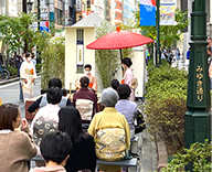 22 銀座 中央通り 銀茶会 植木 短期 レンタル 影響 19年 天気 無事 納品 良かった 着物 普段 銀座 SEASONS