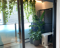 23 神奈川県 青葉台 観葉植物 フェイクグリーン おしゃれなプランター hitotoki 事例