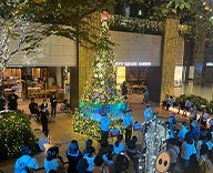 23 京橋 商業施設 クリスマスツリー イルミネーション 点灯式 SEASONS 事例