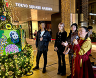 23 京橋 商業施設 クリスマスツリー イルミネーション 点灯式 SEASONS 事例