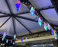 23 神戸市西区 商業施設 オーロラカラー イルミネーション 冬装飾 夜景 SEASONS 事例