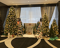 23 大阪市中央区本町 エントランス レストランクリスマス 森のクリスマス フロントクリスマス装飾 SEASONS 事例