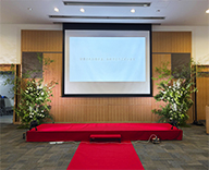25 中野 ホール 生花 ディスプレイ 装飾 SEASONS 事例