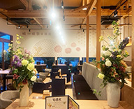25 調布市 店舗内 造花定期 造花装飾 造花アレンジ hitotoki 事例