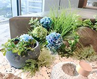 25 皇居 エントランス アジサイ 造花 夏 SEASONS 事例