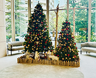 25 豊洲 エントランス クリスマス ノエル 装飾 SEASONS 事例