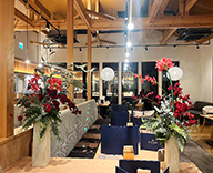 25 調布深大寺 店内 フェイクアレンジ フェイクフラワー 増加 hitotoki 事例