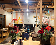 25 国分寺 店内 フェイクフラワー フェイクアレンジ 増加 hitotoki 事例