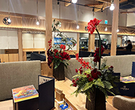 25 国分寺 店内 フェイクフラワー フェイクアレンジ 増加 hitotoki 事例