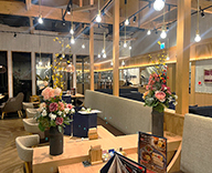 26 井草 店内 造花アレンジ 季節アレンジ フェイクフラワー hitotoki 事例