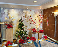 26 にっぽん丸 船内 クリスマス装飾 クリスマスデコレーション フェイク装飾 SEASONS 事例
