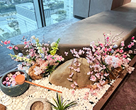 26 丸の内 エントランス 桜装飾 春装飾 造花 SEASONS 事例
