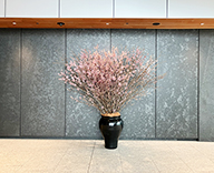 26 横浜 オフィスエントランス 桜装飾 シーズン装飾 エントランス装飾 SEASONS 事例